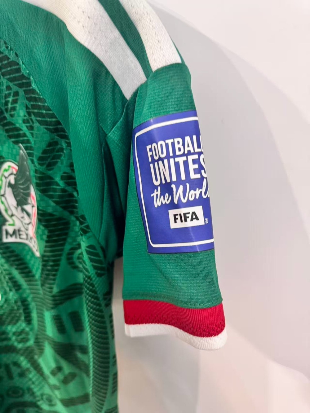 adidas Mexico Green Soccer Jersey #9 - Picture 4 of 7